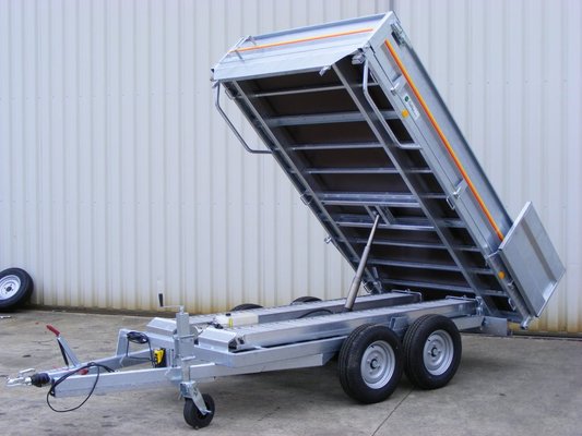 Transport - 3 points Manutention - Remorque benne basculante hydraulique 2 ESSIEUX LR 20-25 BH 2RD